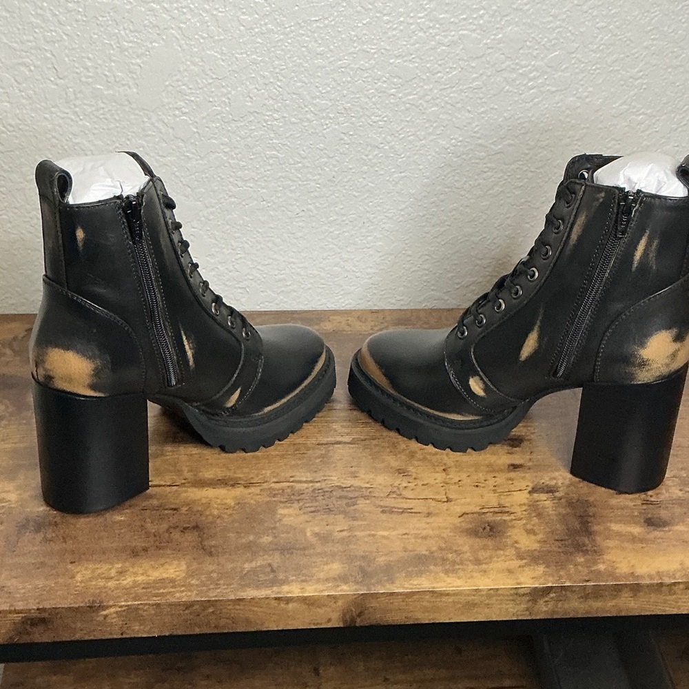 Steve Madden rivet black distressed booties - Picture 5 of 8